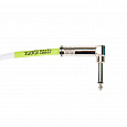 ERNIE BALL 6400 Ernie Ball 15ft PVC Straight Angle Inst Cable White