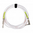 ERNIE BALL 6400 Ernie Ball 15ft PVC Straight Angle Inst Cable White